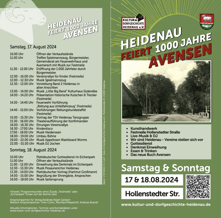 1000 Jahr-Feier Flyer